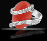 Anello in corallo